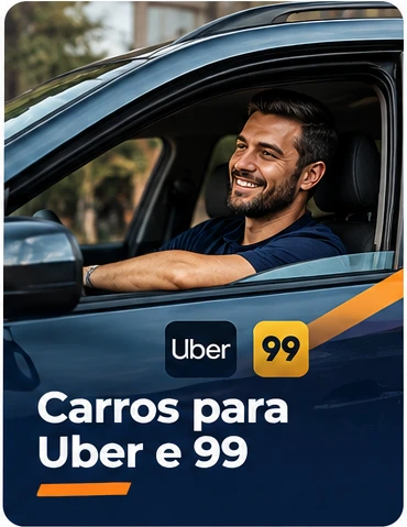 Carros para Uber e 99